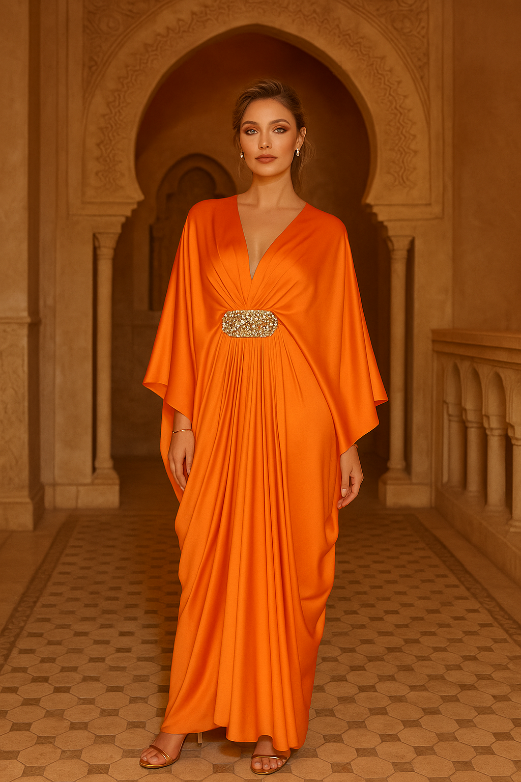 Marilyn Dress - Orange
