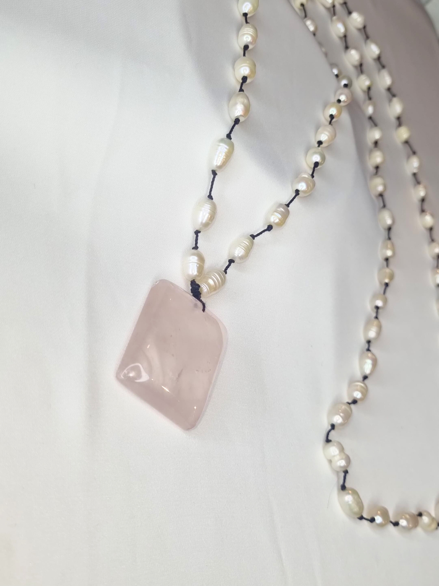 Natural Pearl Powder Pink Handcrafted Necklace